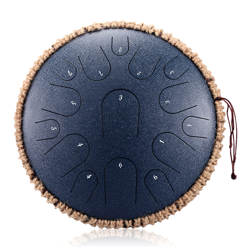 Happyment Stalen Tongdrum - Tongtrommel - Schijftrommel - Tong Drummer Steel Tongue Drum Klankschaal Percussie Instrument Handpan Drum Met